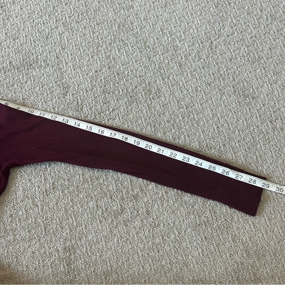 Ann Taylor Sweater Womens XS Burgundy Cashmere Blend V Neck Preppy Classic - Picture 12 of 12